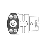 HSK-T-SR70 Adapter Handle-R/LF HSK-T50-SR70-RF-053 - Big-tools Industrial Supply Tools for Metal Cutting